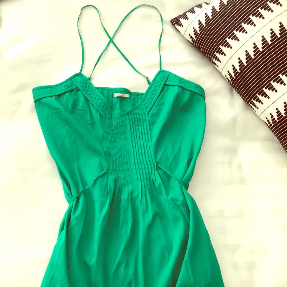 Light and summery kelly green summer dress
